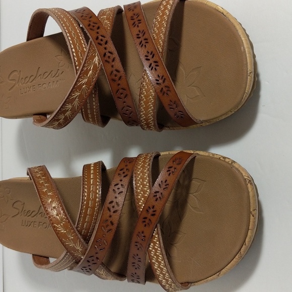 Skechers | beverlee tiger posse slide wedge sandals no size, women's 8.5 - Picture 5 of 15